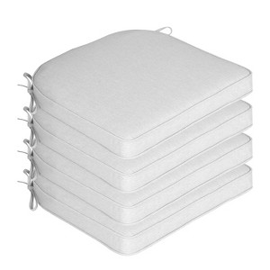 Aoodor Outdoor Dining Chair Cushions Set of 4, Waterproof Patio Furniture Seat Cushions, Outdoor Chair Pads with Ties - 1 of 4