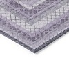Lavender And Ivory Geometric Washable Indoor Outdoor Area Rug - 4 of 4