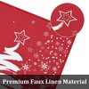 Christmas Tree Snowflake Door Mat Holiday Decorative Welcome Mat Non Slip Doormat Outdoor Indoor Floor Mat - 4 of 4