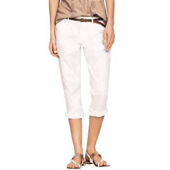 Jessica London Women's Plus Size Comfort Waist Capris, 12 - White : Target