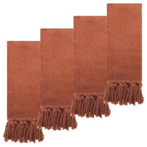 REGALWOVEN Bathroom Cotton Absorbent Soft Decorative Turkish Hand Towels with Tassel 14" x 30" - 1 of 4