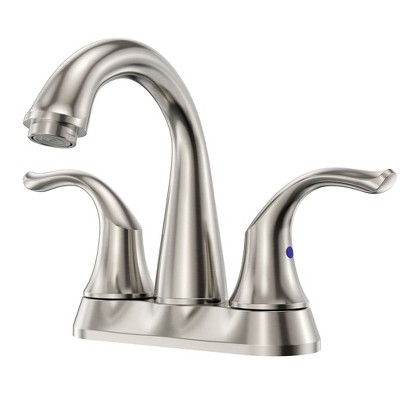 2-Handle Bathroom Sink Faucet 3 Hole, Bathroom Faucet, Centerset Bathroom Faucet High Arc with Drain Assembly and Supply Hoses, 1.2 GPM