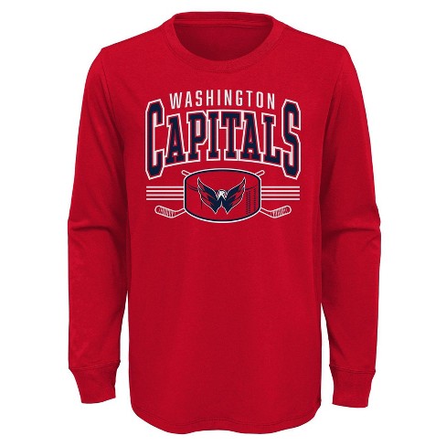 NHL Washington Capitals Girls' Poly Fleece Hooded Sweatshirt - XS