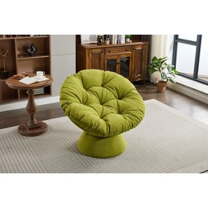 NicBex Oversized Papasan Chair Swivel Accent Chair with 360 Degree Swivel Barrel Chair for Living Room, Bedroom - 1 of 4