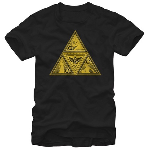 Normaal gesproken Bot domein Men's Nintendo Legend Of Zelda Triforce Silhouette T-shirt : Target