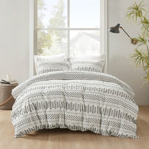 3Pcs Duvet Set, Farmhouse Bedding Set, Cotton Bed Comforter - 1 of 4