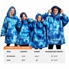 Joyfy Wearable Blanket Hoodie for Kids Adults Christmas Oversized Flannel Fleece Sweatshirt Blanket Cozy Blanket Birthday Gift for Family Girls Boys - 2 of 4
