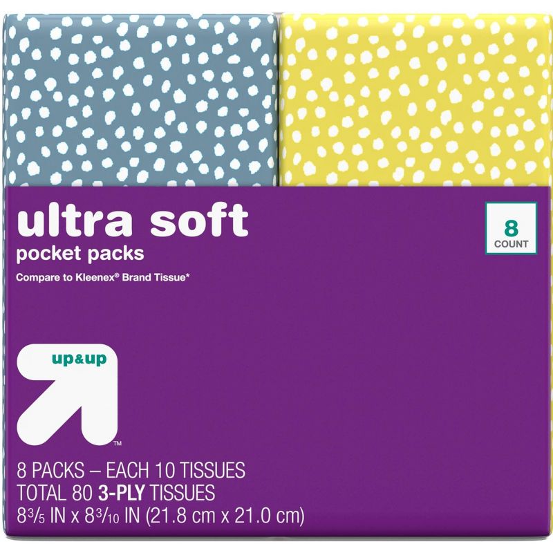 Facial Tissue Pocket Packs - 10ct - up & up™, 3 of 12