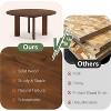 Lantine Solid Wood Round Dining Table, 47.24" Dinner Table for 4-6 People, Farmhouse Kitchen Furniture for Dining Room, Family Gathering - 4 of 4