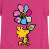 Girls' - Peanuts - Woodstock With Flower And Pattern Fitted Short Sleeve Graphic T-Shirt - 2 of 4