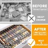 Spice Drawer Organizer with 44 Glass Spice Jars, 386 Labels, for Kitchen Drawers,Black - 2 of 4