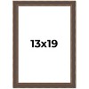 PosterPalooza | Elegant Brown Picture Frame - UV Acrylic, Foam Board Backing, Hanging Hardware - 2 of 4