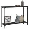 vidaXL Console Table Black 39.8 in.x12 in.x29.5 in. Engineered Wood - 3 of 4