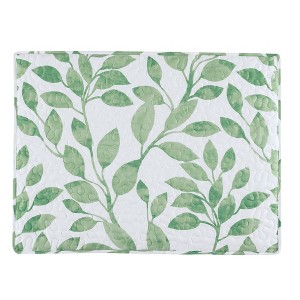 Collections Etc Brady Reversible Oversized Two-Tone Leaf Design Pillow Sham - 1 of 3