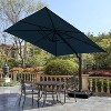 Heynemo 10ft Large Outdoor Umbrella, Special Cantilever Patio Umbrella with 360¡ã Rotation & Tilt Adjustment, Square Heavy Duty Offset Umbrella, Blue - 2 of 4