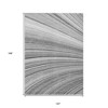 Gray Silver And Ivory Abstract Washable Indoor Outdoor Area Rug - 3 of 4
