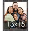 PosterPalooza | 13x15 Thin Bamboo Picture Frame, UV Acrylic, 2 Finishes - Gold and Brown - 2 of 4