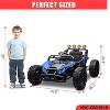 24V Electric Car for Kids with Remote Control, Battery Powered Ride On Truck with LED Lights, MP3, 4 Wheeler Vehicle for Toddlers, Blue - 4 of 4