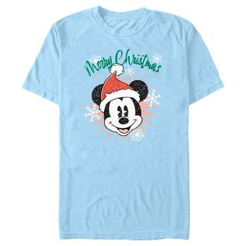 Men's Mickey & Friends Distressed Christmas Mickey T-Shirt