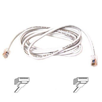 Belkin Cat6 Cable - RJ-45 Male - RJ-45 Male - 5ft - White