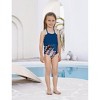 PATPAT Family Matching Mommy and Me Swimsuit One Piece Leaves Printed V Neck Swimwear Set Swim Trunks Shorts - 3 of 4