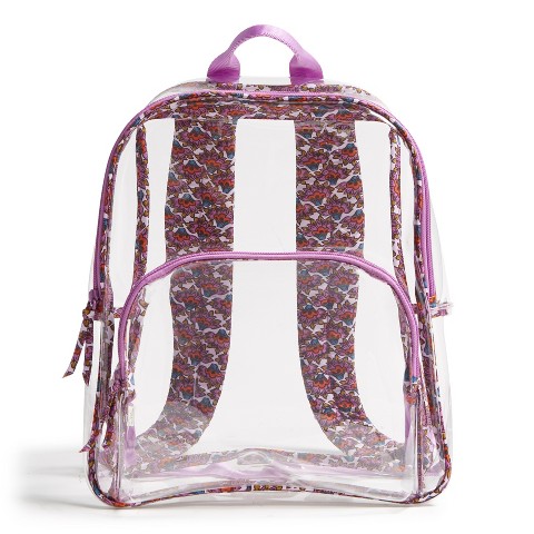 Рюкзаки Vera Bradley Women's Outlet Clear Backpack Scaevola Fan