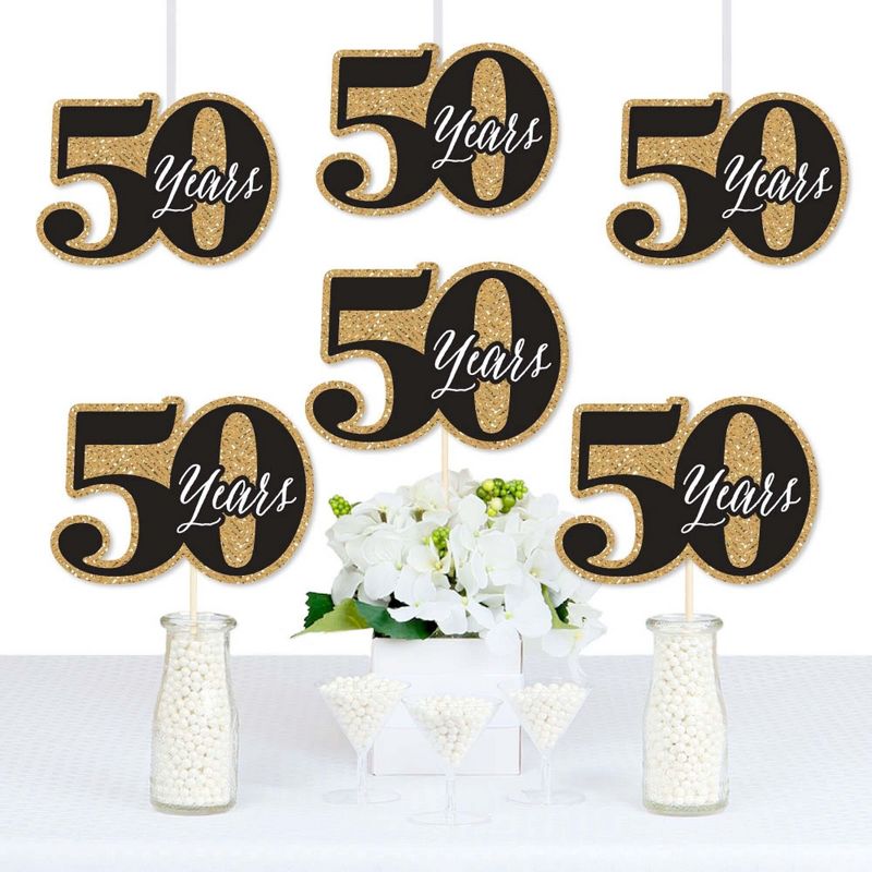 Big Dot of Happiness We Still Do - 50th Wedding Anniversary - Decorations DIY Anniversary Party Essentials - Set of 20, 1 of 6