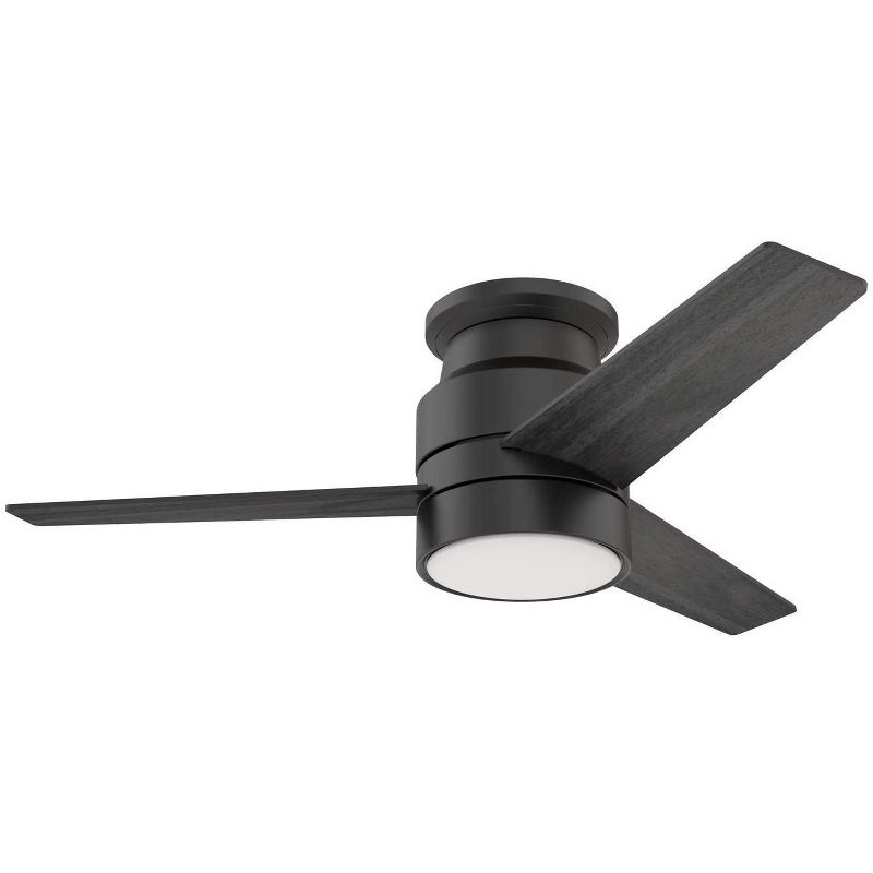 42" Matte Black Ceiling Fan with Frosted White Glass Light (Includes Remote)- Hearth Brands, 1 of 8