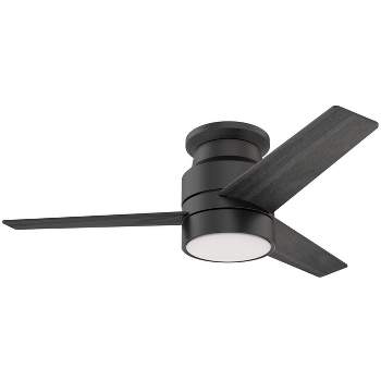 42" Matte Black Ceiling Fan with Frosted White Glass Light (Includes Remote)- Hearth Brands