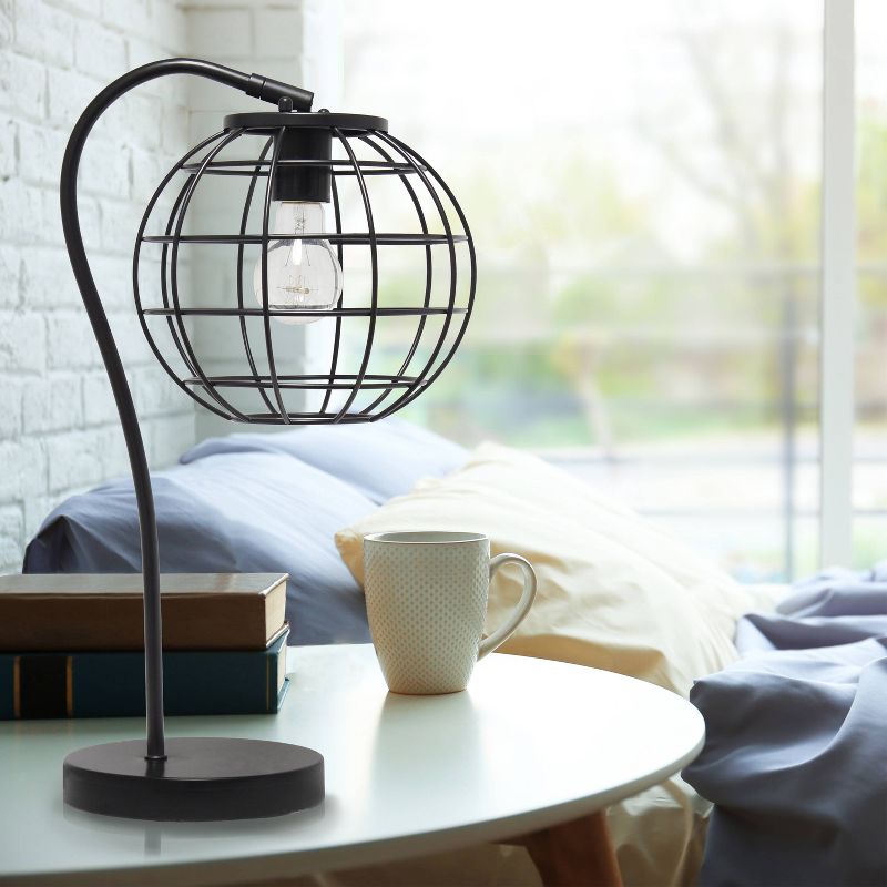 Metal Arched Cage Table Lamp - Lalia Home, 5 of 8