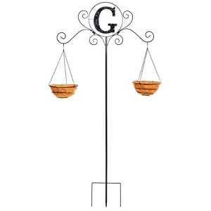 The Lakeside Collection Monogram Double Planter Stakes - 1 of 1