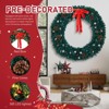 Karl Home PVC Christmas Wreath with Bow - 3 of 4