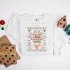 Holiday Vibes Reindeer Rides Ugly Sweater - Women's Garment Dyed Graphic Sweatshirt - 2 of 4