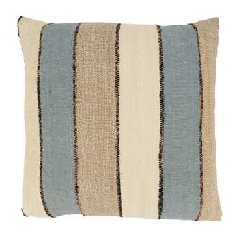 Saro Lifestyle Contemporary Stripes Poly Filled Throw Pillow