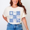 Simply Sage Market Nautical Checkered Coquette Garment Dyed Tee - 3 of 4