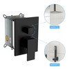 PAGED 12 Inch Ceiling Mount Square Shower Head with Waterfall Tub Spout and Rough-in Valve, Shower Heads for Bathroom - 4 of 4