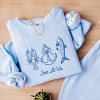 Simply Sage Market Sea La Vie 3 Across Lightweight Garment Dyed Sweatshirt - M - Hydrangea - 3 of 4