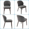Dining Chairs Set of 2,Modern Upholstered Kitchen Chairs with Ergonomic Back Support,265lbs Capacity Dining Room Chairs with Wood Legs for Kitchen - 2 of 4