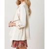 Women's Satin Trench Short Dressy Jacket - mystree - 2 of 4