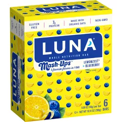 LUNA Mash-Ups Lemonzest Blueberry - 10.14oz/6ct