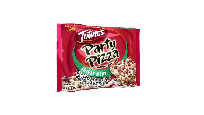 Totino's Triple Meat Party Frozen Pizza - 10.5oz, 2 of 13, play video