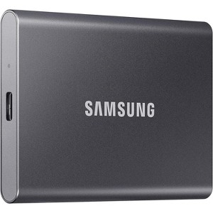 SAMSUNG Portable SSD T7 2TB USB 3.2 External Solid State Drive Gray (MU-PC2T0T) - 1 of 4