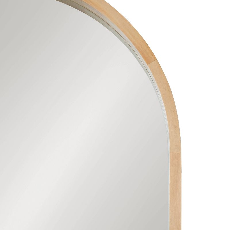 24&#34; x 36&#34; Hutton Wood Framed Capsule Decorative Wall Mirror Natural - Kate &#38; Laurel All Things Decor, 4 of 9