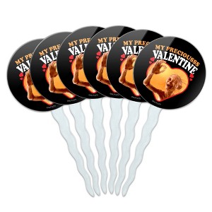 Lord of the Rings Gollum My Precious Valentine Cupcake Picks Toppers Decoration Set of 6 - 1 of 4