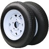2PCS 5.30-12 Tire, 5.30x12 Lawn Mower & Tractor Turf Tire, 530 12 with Rim 4 Lug On 4", Load Capacity 1050 LBS - 2 of 4
