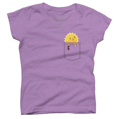Girl's Design By Humans Pocketful of sunshine By radiomode T-Shirt
