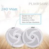 Pyle 6.5'' Low-Profile Marine Speakers - Waterproof, 240W Pair - White - 4 of 4