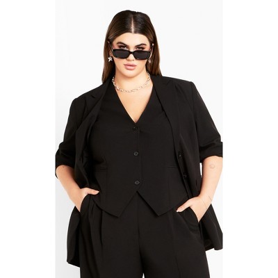 Women's Plus Size Jazmin Jacket - Black | City Chic : Target