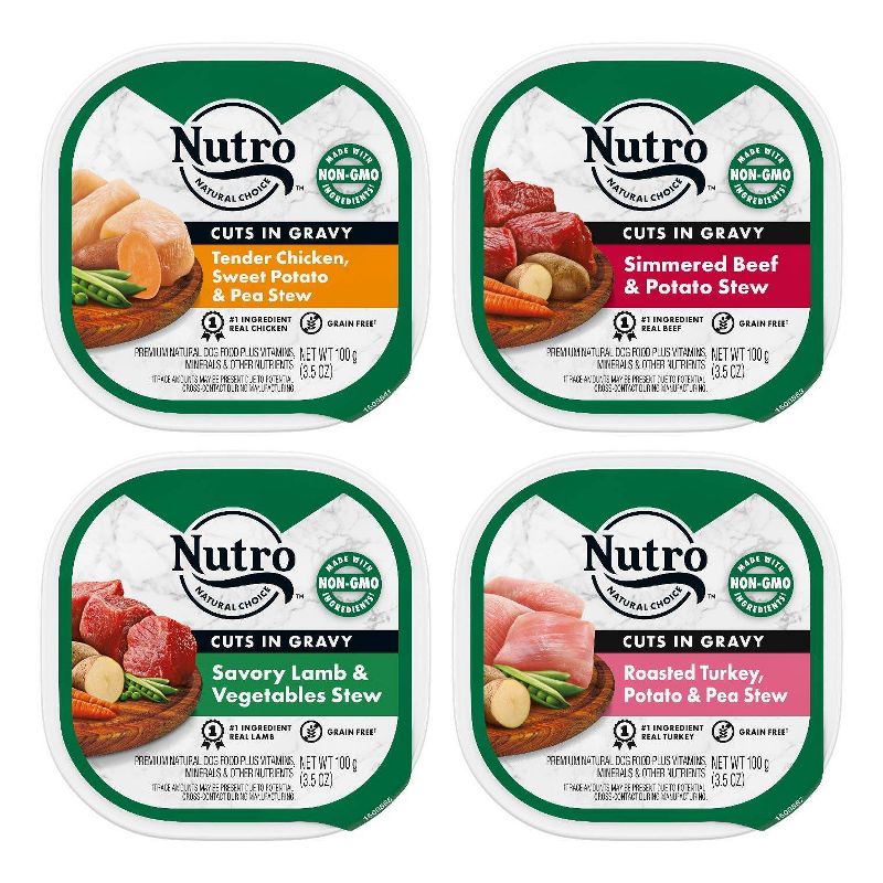 Nutro Natural Grain-Free Beef, Lamb, Chicken, Turkey Adult Wet Dog Food - 3.5oz/24ct, 6 of 13