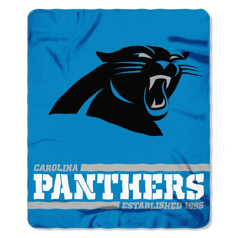 The Northwest Company Carolina Panthers Fleece Throw , Blue, 1 of 2